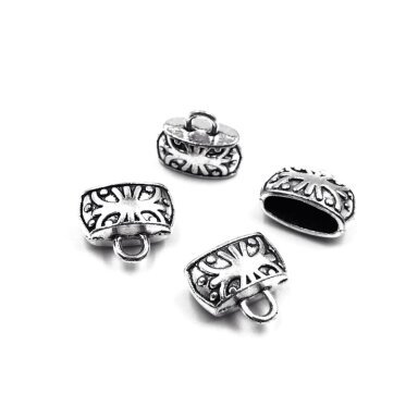 15x12x7mm sidabro sp. kepurėlės, 9vnt.