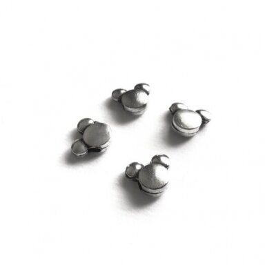 15x14mm sidabro sp. intarpai, 7vnt.