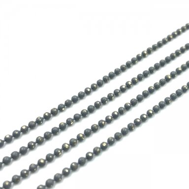 1,5x1,5mm pilkos sp. grandinėlė, 1m.