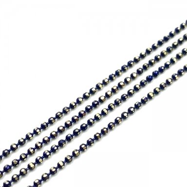 1,2x1,2mm mėlynos sp. grandinėlė, 1m.