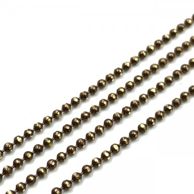 1,5x1,5mm rudos sp. grandinėlė, 1m.