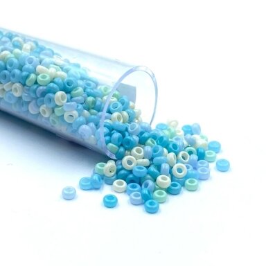 1,5x2,5mm mix sp. biserio karoliukai, ±12g