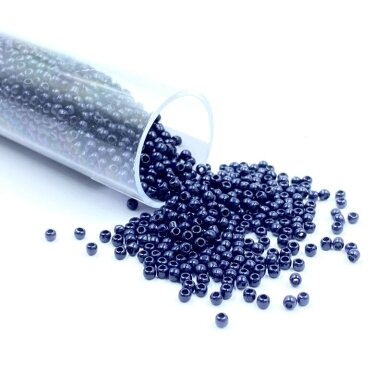 1,5x2mm mėlynos sp. biserio karoliukai, ±12g