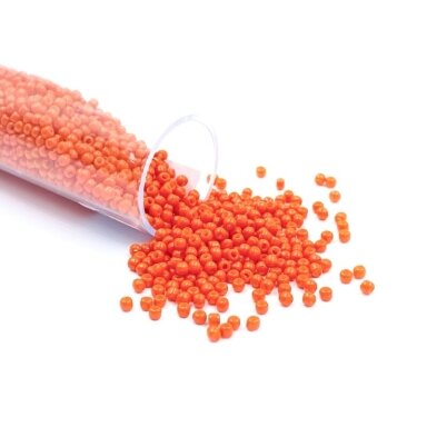 1,5x2mm oranžinės sp. biserio karoliukai, ±11g