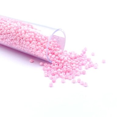 1,5x2mm rožinės sp. biserio karoliukai, ±12g