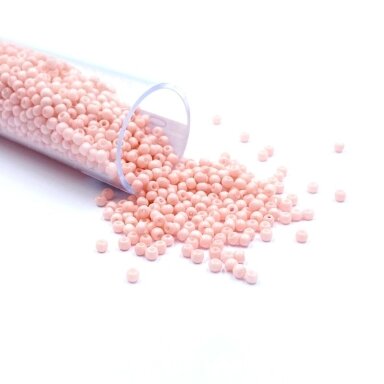 1,5x2mm rožinės sp. biserio karoliukai, ±12g