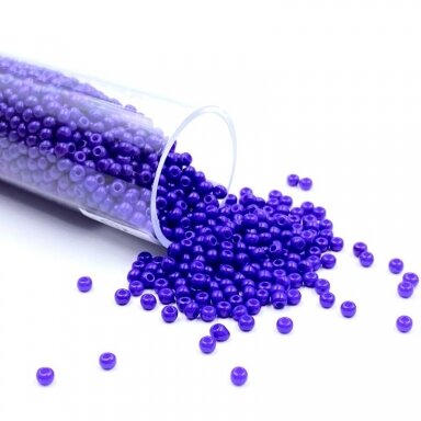 1,5x2mm violetinės sp. biserio karoliukai, ±13g