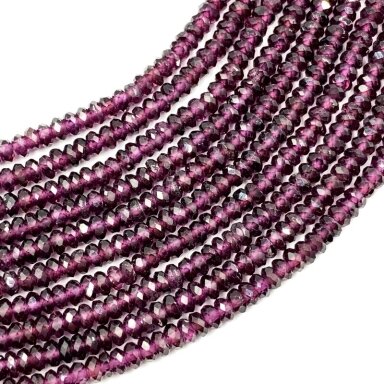 1,5x3mm disko formos granatas, 40cm juosta 1,5x3mm disko formos granatas, 40cm juosta