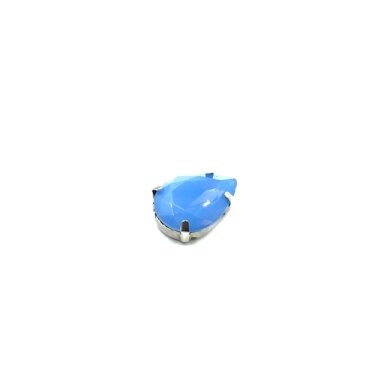 18x13mm mėnulio melsvos sp. kristalai sidabro sp. rėmeliuose, 1vnt.