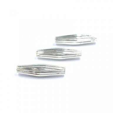 15x4mm sidabro sp. nerūdijančio plieno intarpas, 3vnt. 15x4mm sidabro sp. nerūdijančio plieno intarpas, 3vnt.
