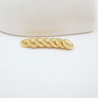 1,5x6mm 14k aukso sp. nerūdijančio plieno intarpas diskas, 4vnt. 1,5x6mm 14k aukso sp. nerūdijančio plieno intarpas diskas, 4vnt.