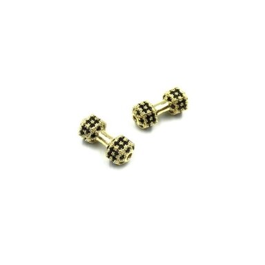 15x6mm aukso sp. nerūdijančio plieno intarpas su cirkoniais svarmuo, 1vnt. 15x6mm aukso sp. nerūdijančio plieno intarpas su cirkoniais svarmuo, 1vnt.