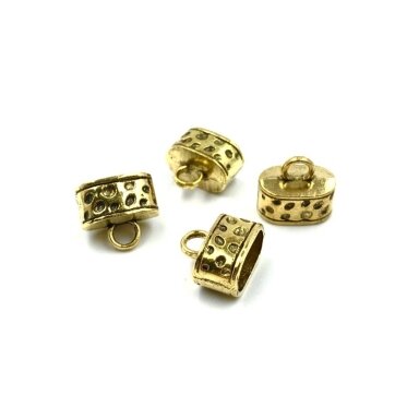 15x9mm aukso sp. kepurėlės, 5vnt.