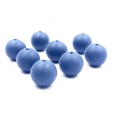 15mm melsvos sp. silikoniniai karoliukai, 8vnt. 15mm melsvos sp. silikoniniai karoliukai, 8vnt.