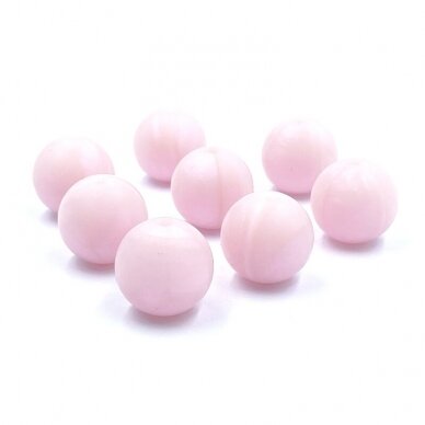 15mm perlamutrinės rožinės sp. silikoniniai karoliukai, 8vnt. 15mm perlamutrinės rožinės sp. silikoniniai karoliukai, 8vnt.
