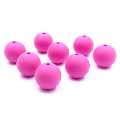 15mm rožinės sp. silikoniniai karoliukai, 8vnt. 15mm rožinės sp. silikoniniai karoliukai, 8vnt.