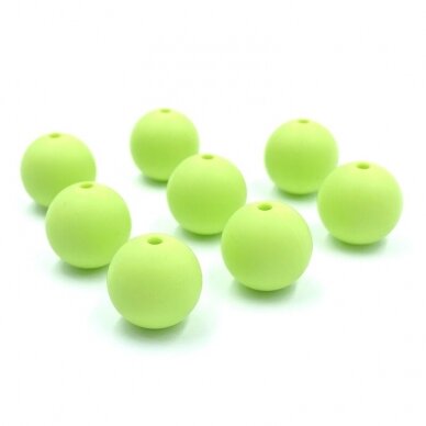 15mm salotinės sp. silikoniniai karoliukai, 8vnt. 15mm salotinės sp. silikoniniai karoliukai, 8vnt.