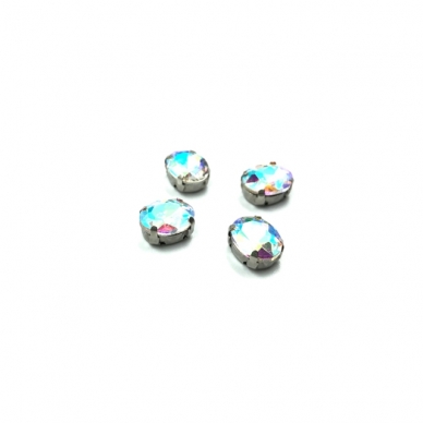 10x8mm švelnios gelsvos AB sp. kristalai sidabro sp. rėmeliuose, 6vnt. 10x8mm švelnios gelsvos AB sp. kristalai sidabro sp. rėmeliuose, 6vnt.