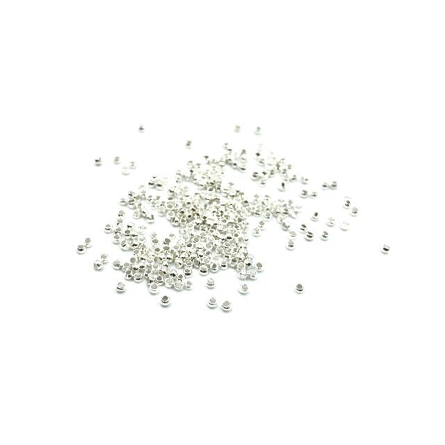 1,5mm sidabro sp. užbaigimo detalės spaustukai, 2g