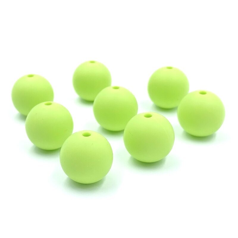 15mm salotinės sp. silikoniniai karoliukai, 8vnt.