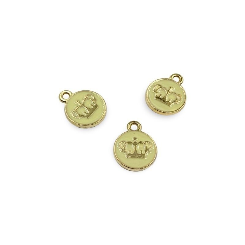 15x12mm aukso sp. pakabukas karūna, 1vnt.