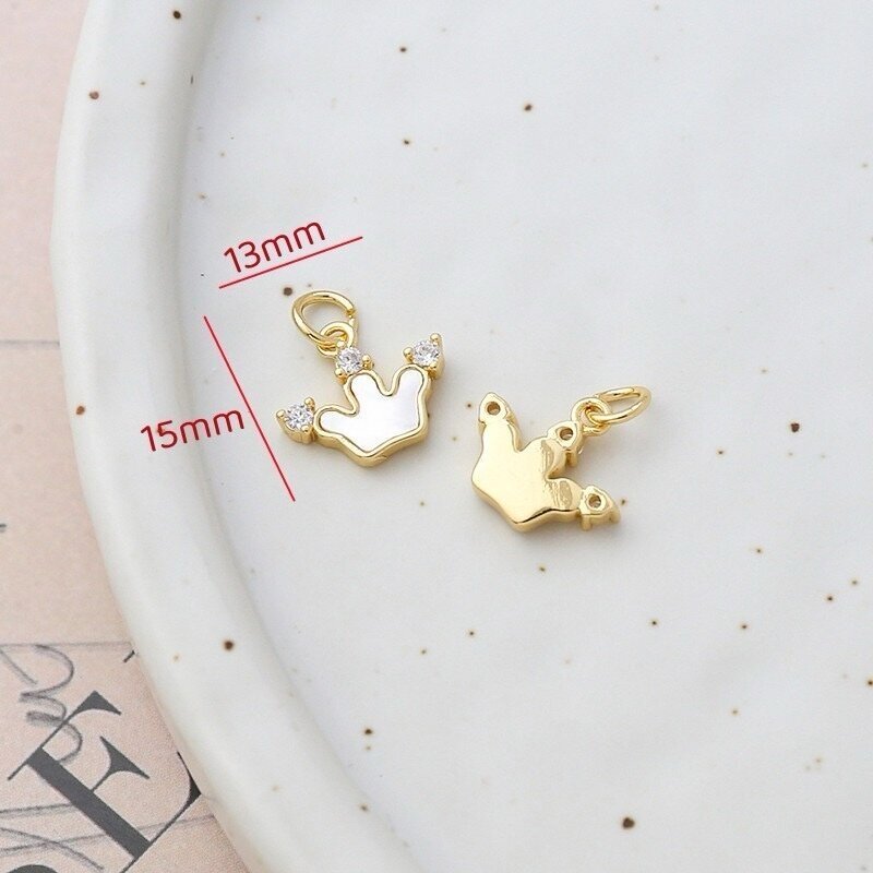 15x13mm 14k aukso sp. nerūdijančio plieno pakabukas su kriaukle, 1vnt. 15x13mm 14k aukso sp. nerūdijančio plieno pakabukas su kriaukle, 1vnt.