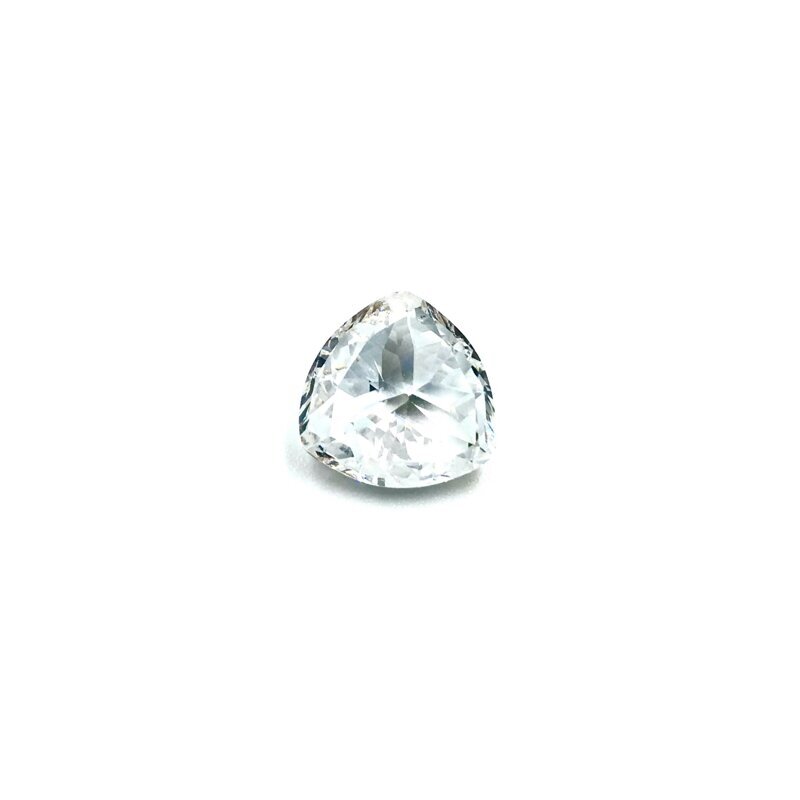 15x15mm skaidrios sp. trikampio formos cirkonis, 1vnt.