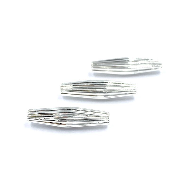 15x4mm sidabro sp. nerūdijančio plieno intarpas, 3vnt.