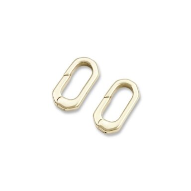 16mm 14k aukso sp. nerūdijančio plieno užsegimas karabinas, 1vnt.