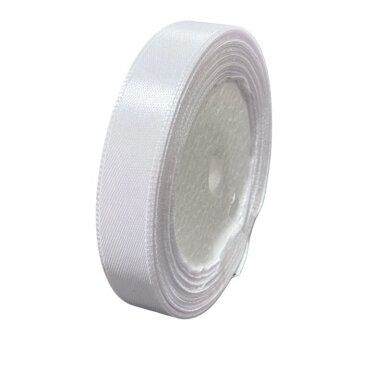 16mm baltos sp. atlasinė juostelė, ±20m