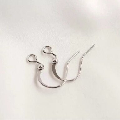 16mm platinos sp. nerūdijančio plieno auskarų įvėrimai, 4vnt. 16mm platinos sp. nerūdijančio plieno auskarų įvėrimai, 4vnt.