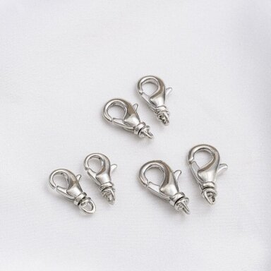 16mm platinos sp. nerūdijančio plieno užsegimas karabinas, 1vnt. 16mm platinos sp. nerūdijančio plieno užsegimas karabinas, 1vnt.