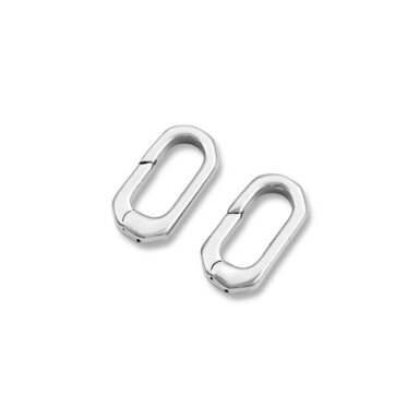 16mm platinos sp. nerūdijančio plieno užsegimas karabinas, 1vnt.