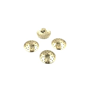 18mm skersmens aukso sp. perforuotas diskas, 26vnt. 18mm skersmens aukso sp. perforuotas diskas, 26vnt.