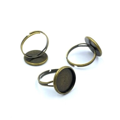 16mm žalvario sp. žiedo pagrindas, 6vnt. 16mm žalvario sp. žiedo pagrindas, 6vnt.