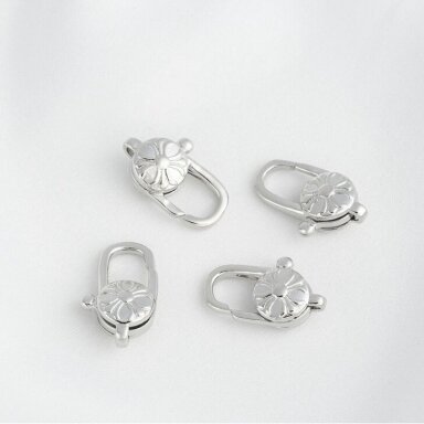 16x10mm platinos sp. nerūdijančio plieno užsegimas, 1vnt. 16x10mm platinos sp. nerūdijančio plieno užsegimas, 1vnt.