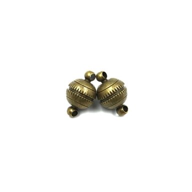 16x10mm žalvario sp. magnetiniai užsegimai, 2vnt.