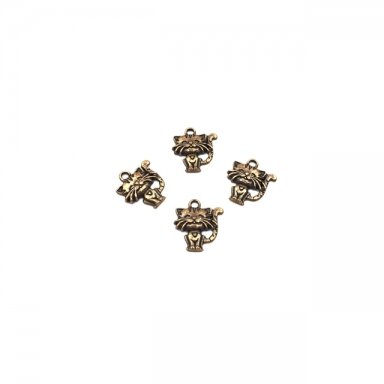 19x17mm vario sp. pakabukas katinas, 10vnt.