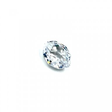 16x12mm skaidrios sp. briaunuotas cirkonis, 1vnt.
