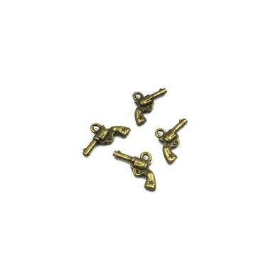 20x15mm žalvario sp. pakabukas ginklas, 13vnt.