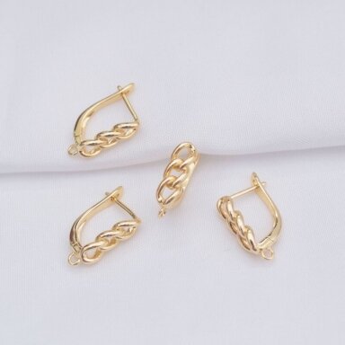 17x5mm 14k aukso sp. nerūdijančio plieno auskarų įvėrimai, 2vnt. 17x5mm 14k aukso sp. nerūdijančio plieno auskarų įvėrimai, 2vnt.