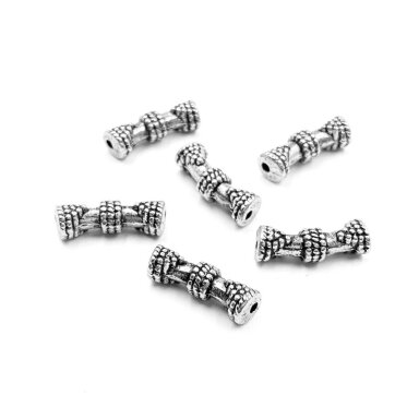 16x5mm sidabro sp. intarpai, 15vnt.