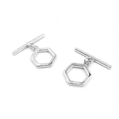 16x20mm platinos sp. nerūdijančio plieno perkišamas užsegimas, 1vnt. 16x20mm platinos sp. nerūdijančio plieno perkišamas užsegimas, 1vnt.