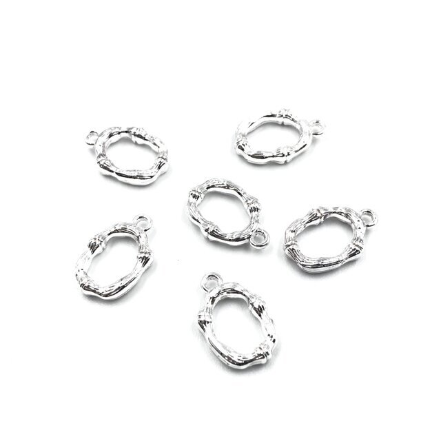 16x10mm sidabro sp. nerūdijančio plieno pakabukas O raidė, 2vnt.