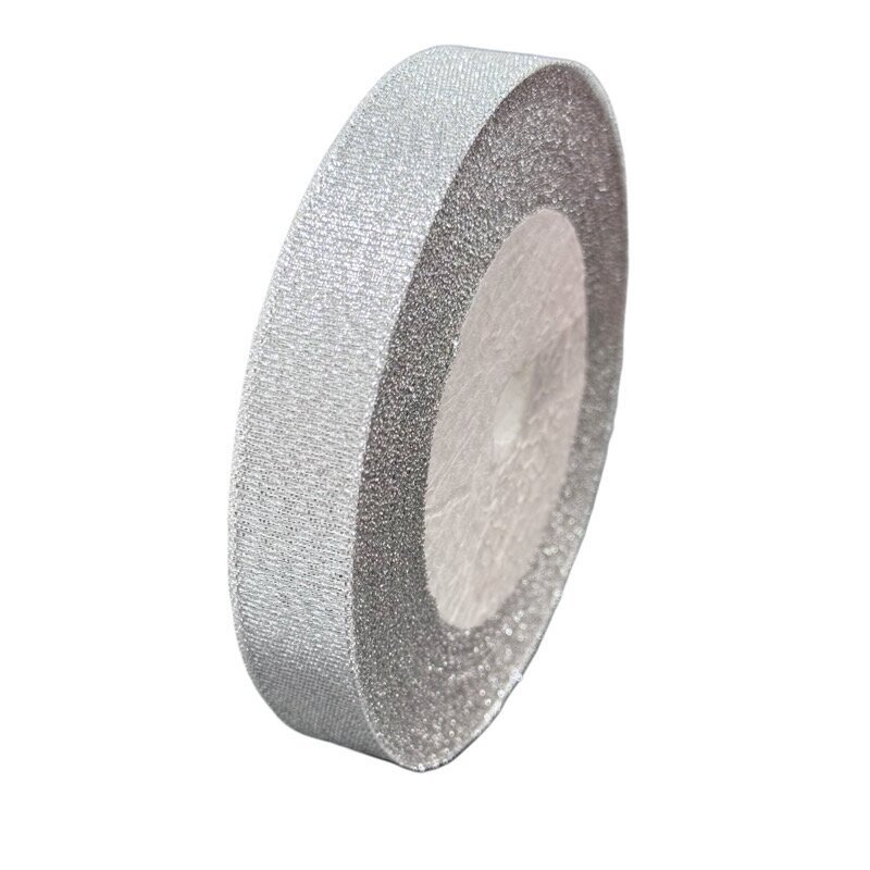 16mm sidabro sp. blizgi organzos juostelė, 1vnt., ±20m