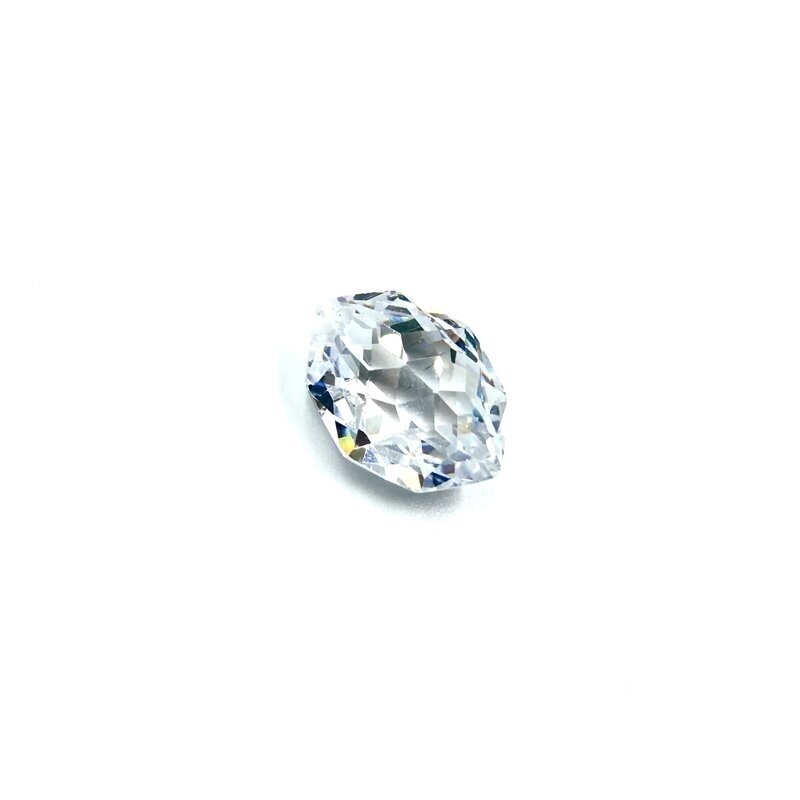 16x12mm skaidrios sp. briaunuotas cirkonis, 1vnt.