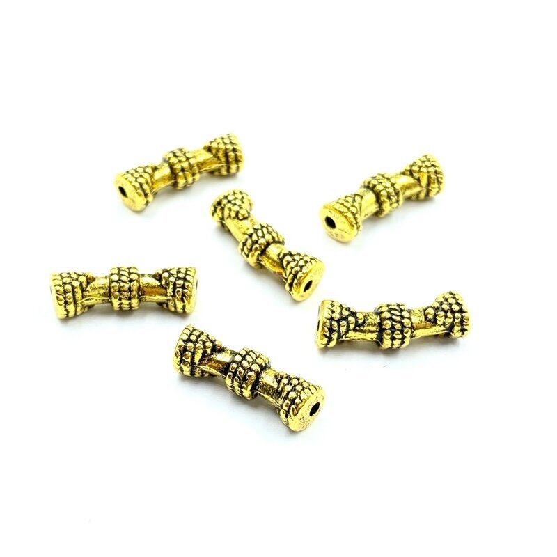 16x5mm aukso sp. intarpai, 15vnt.