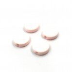 17x5mm švelniai rožinės sp. ECO plastiko karoliukai diskai, 8vnt.