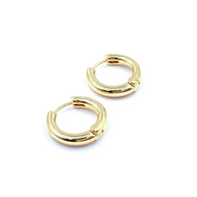 17mm 14k aukso sp. nerūdijančio plieno auskarų įvėrimai, 2vnt. 17mm 14k aukso sp. nerūdijančio plieno auskarų įvėrimai, 2vnt.