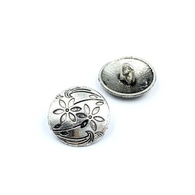 17mm sidabro sp. metalinė saga su kilpute, 4vnt.